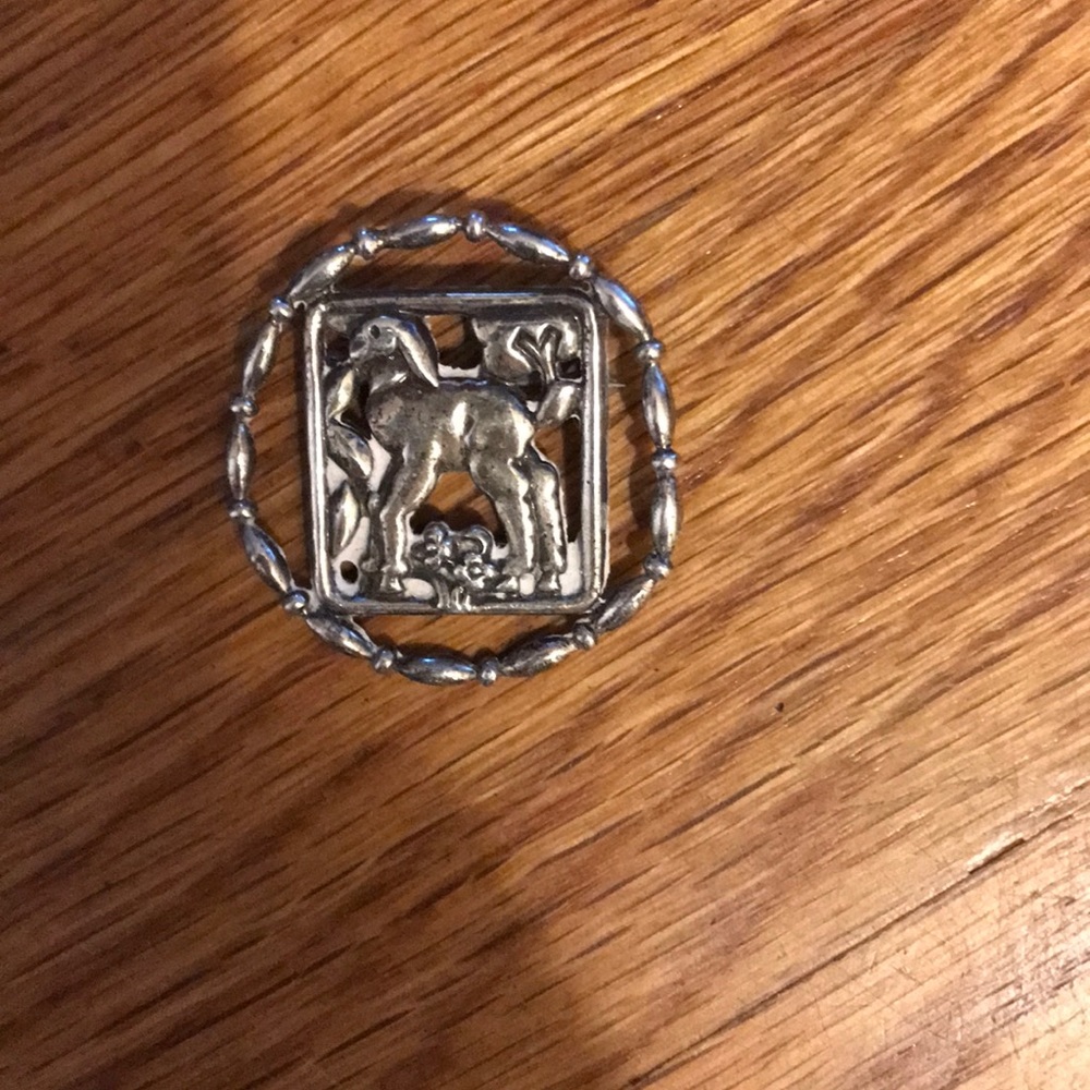 McClelland Barclay Art Deco sterling lamb brooch